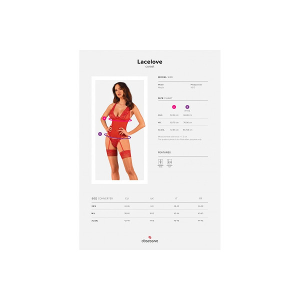 Lacelove Corset - rouge